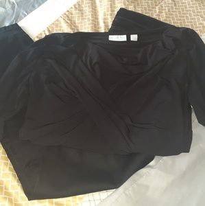 Set for $25 NY&C black blouse & black skinny pants